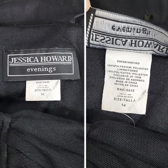 Jessica Howard Sequined Evening Formal Dress 14 - Picture 8 of 8